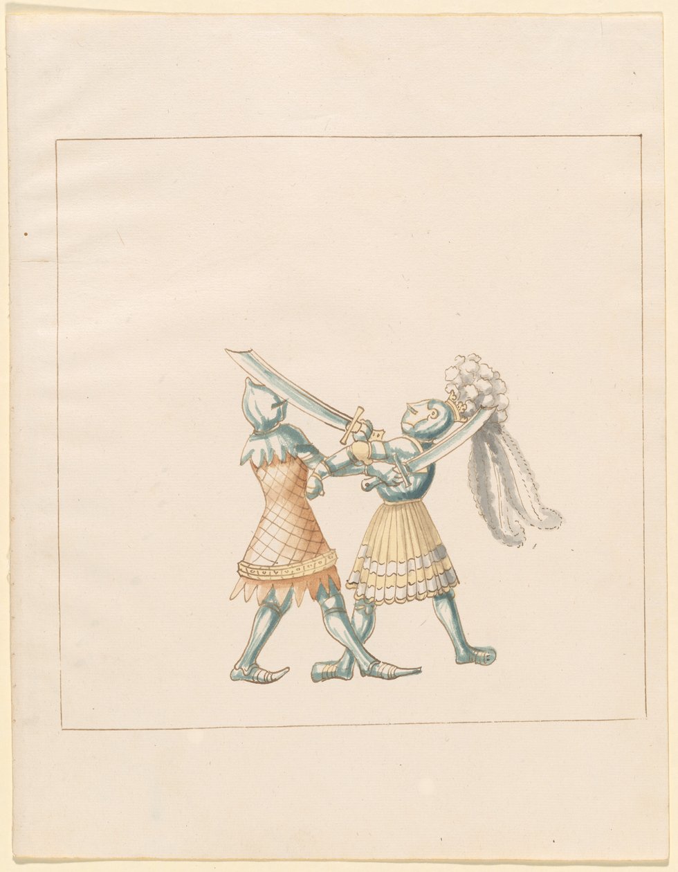 Freydal، The Book of Jousts and Tournament of Emperor Maximilian I: Combats ... لوحة 154 ، 1515. بواسطة غير معروف