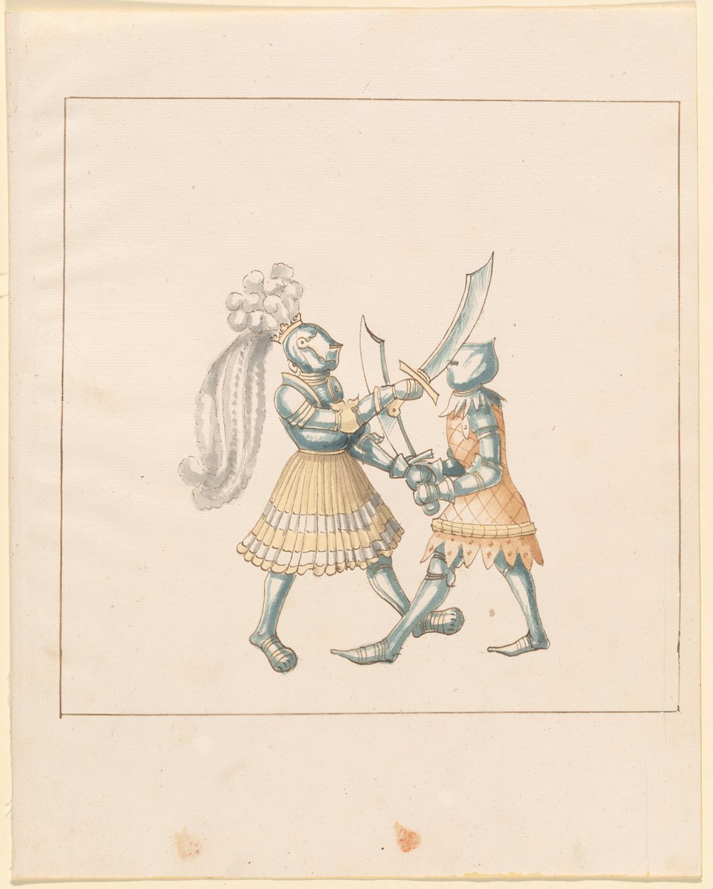 Freydal، The Book of Jousts and Tournament of Emperor Maximilian I: Combats ... لوحة 153 ، 1515. بواسطة غير معروف