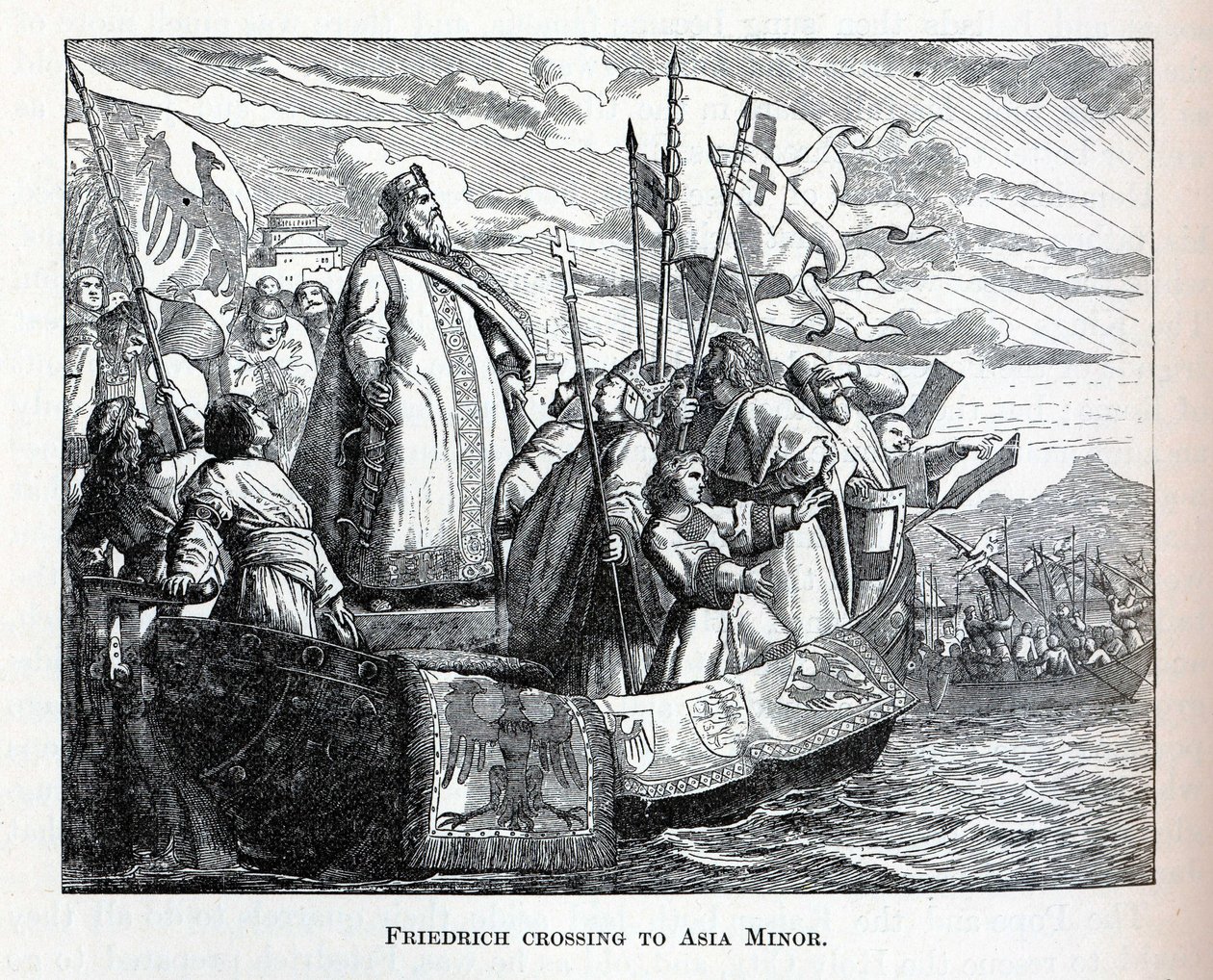معبر فريدريش إلى آسيا الصغرى ، 1882 بواسطة غير معروف