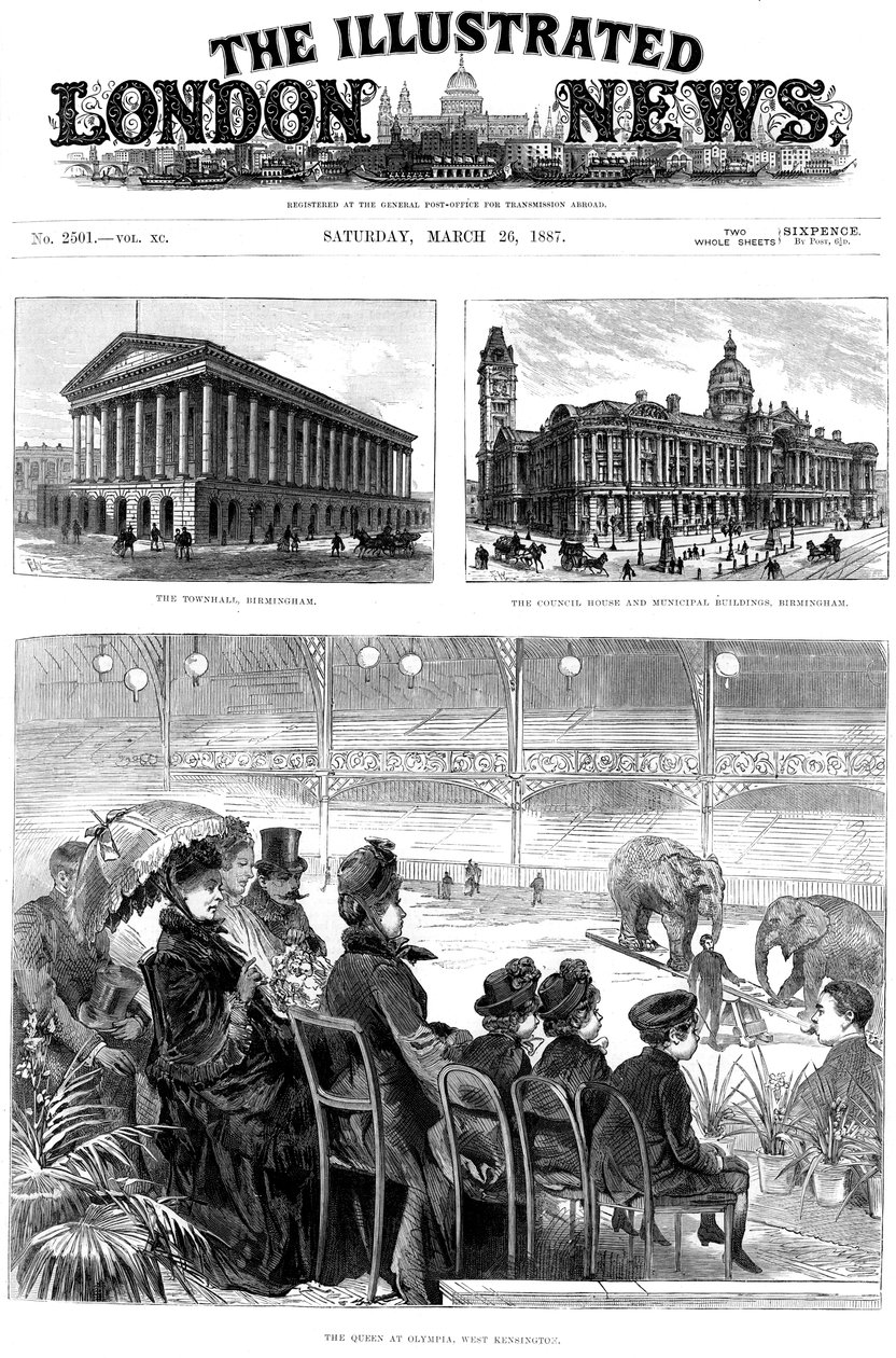 الصفحة الأولى من أخبار لندن المصورة ، 1887 بواسطة غير معروف