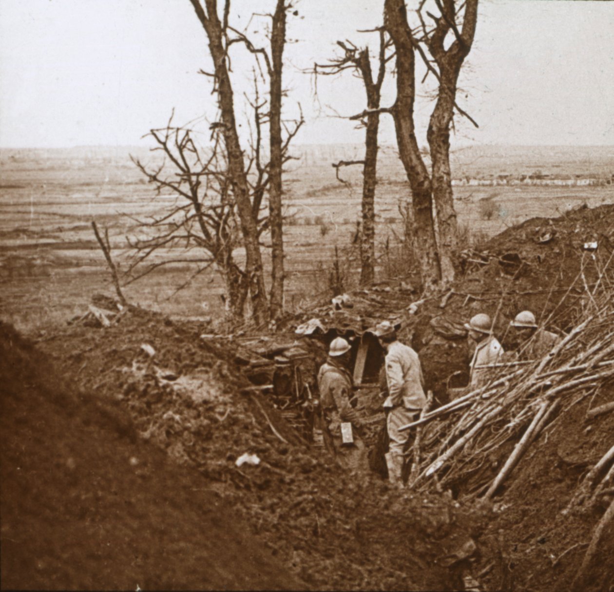 الخط الأمامي ، Les Éparges ، شمال فرنسا ، c1914-c1918. بواسطة غير معروف