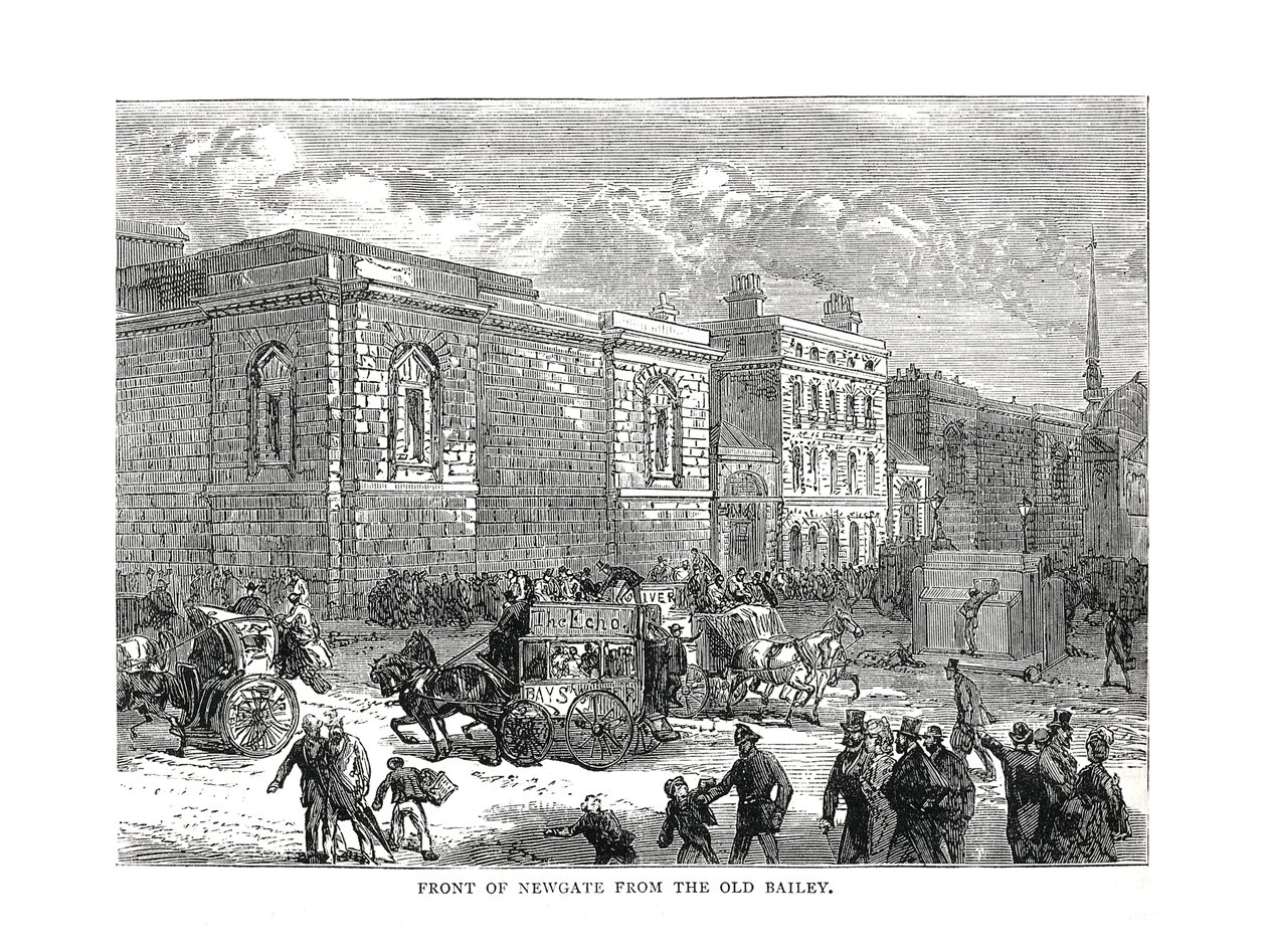 أمام Newgate من Old Bailey ، 1878 بواسطة غير معروف