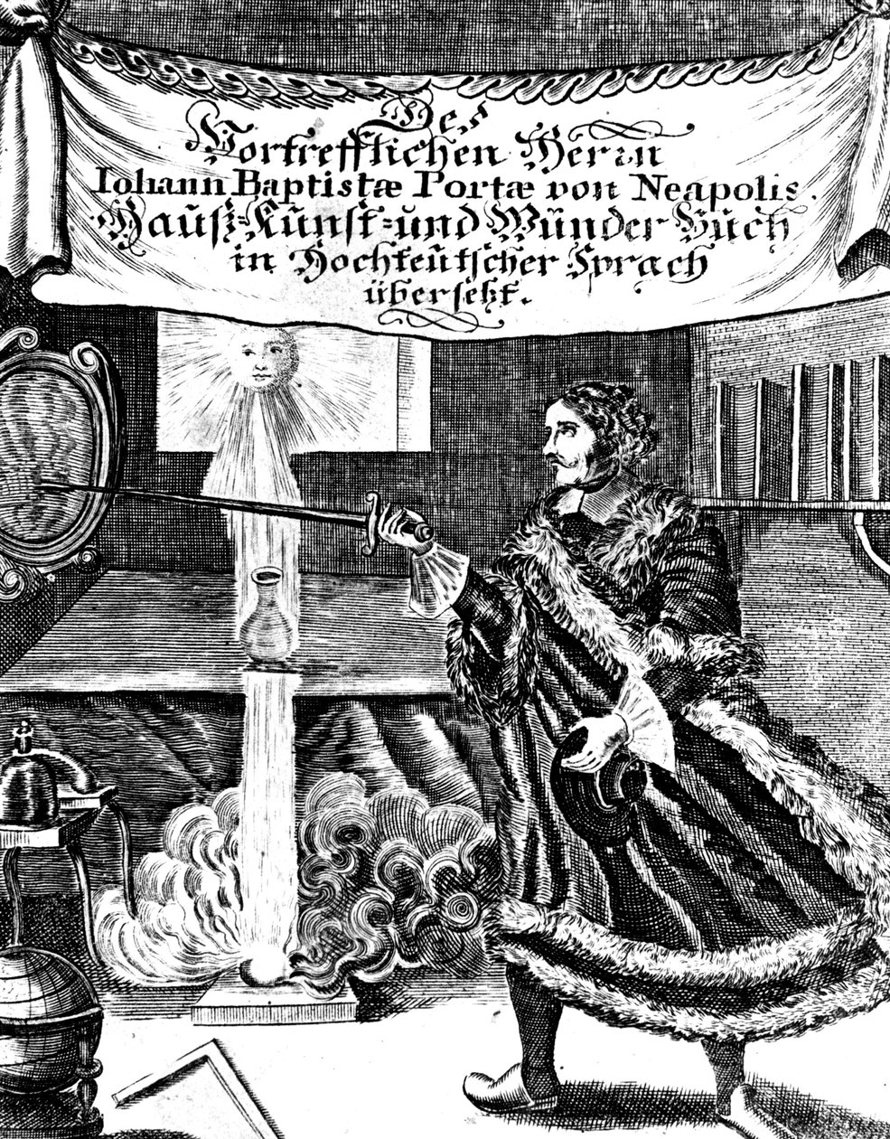 صورة من Magia Naturalis بقلم يوهانس بابتيستا ديلا بورتا ، 1715 بواسطة غير معروف
