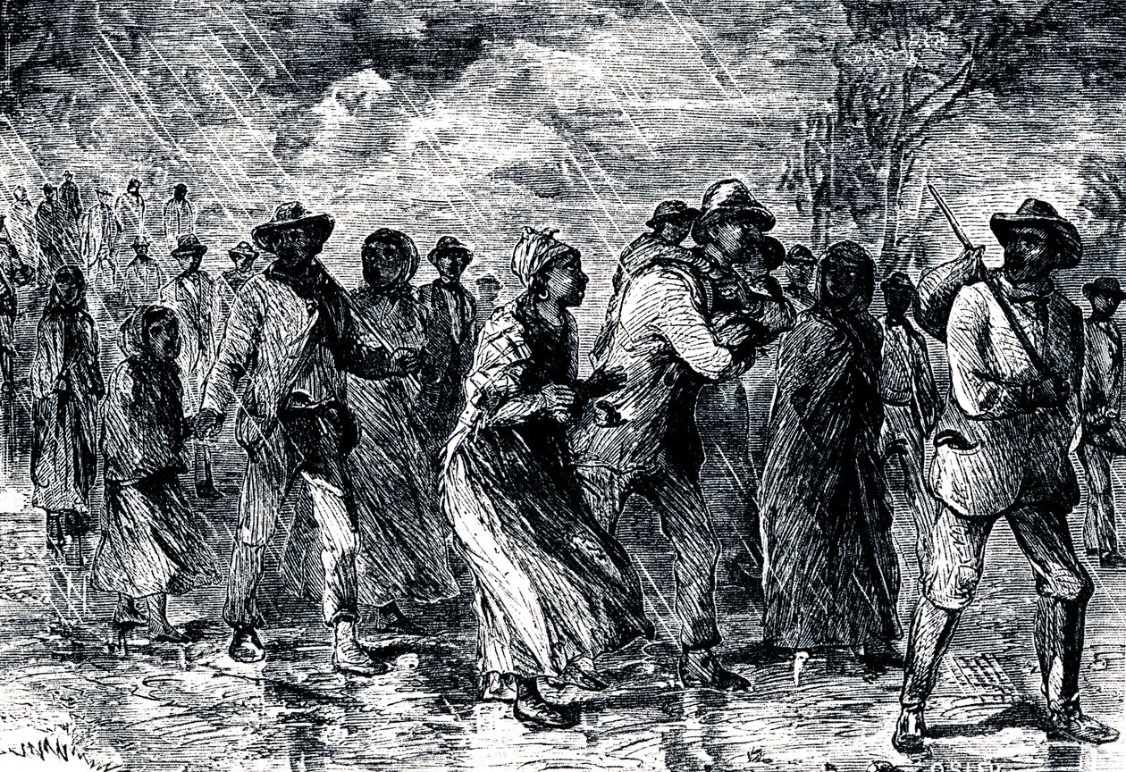 العبيد الهاربون الفارين من ماريلاند إلى ديلاوير عن طريق السكك الحديدية تحت الأرض ، 1850-1851 بواسطة غير معروف