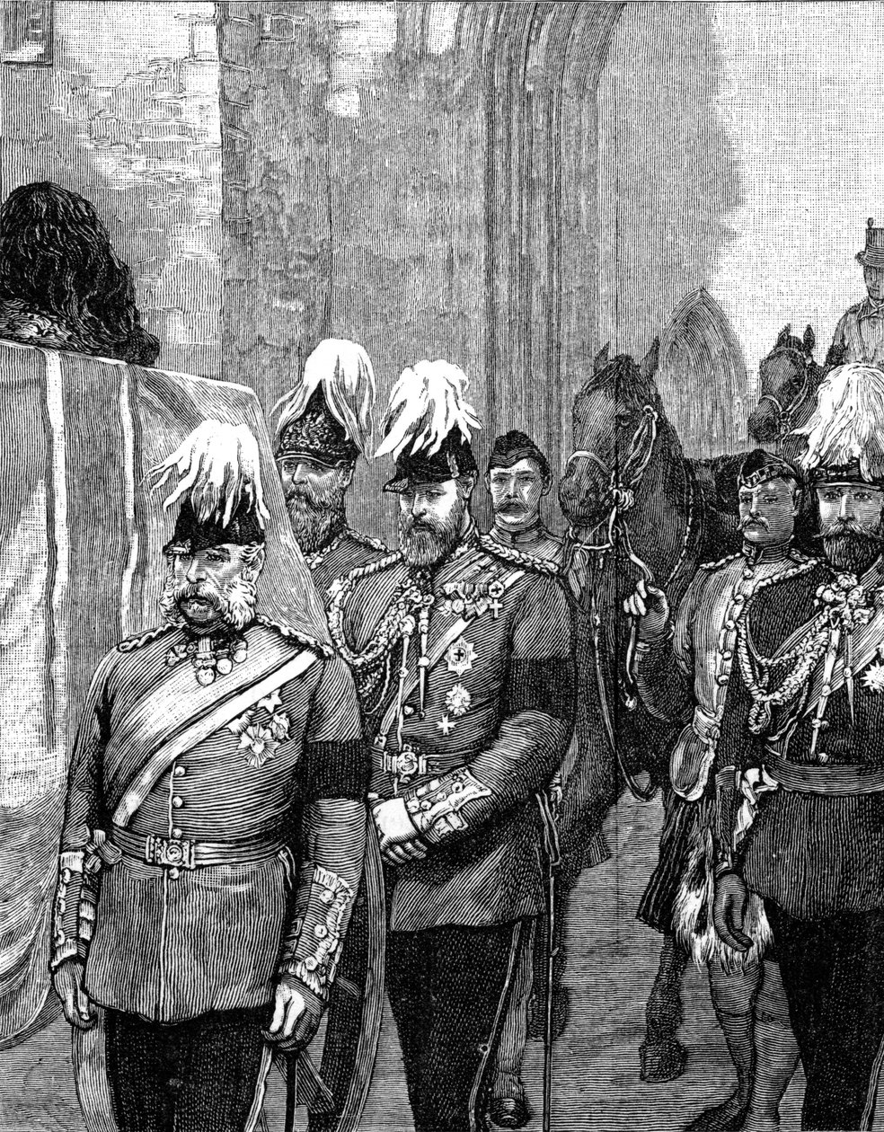 جنازة دوق ألباني: الموكب الذي دخل قلعة وندسور ، 1884 ، 1900 بواسطة غير معروف