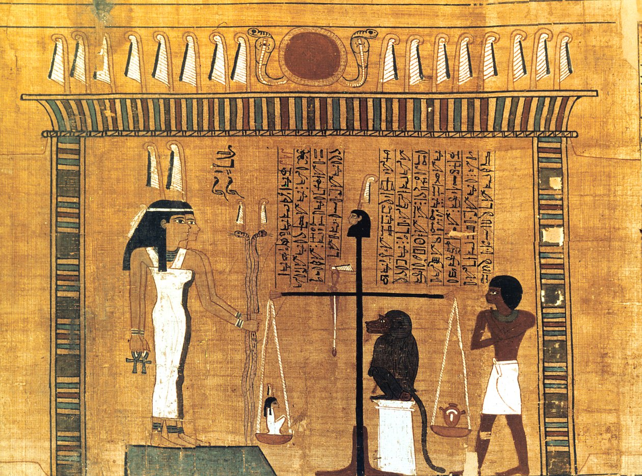 بردية جنائزية ، مصر القديمة ، الأسرة الثامنة عشر ، 1550-1293 ق بواسطة غير معروف