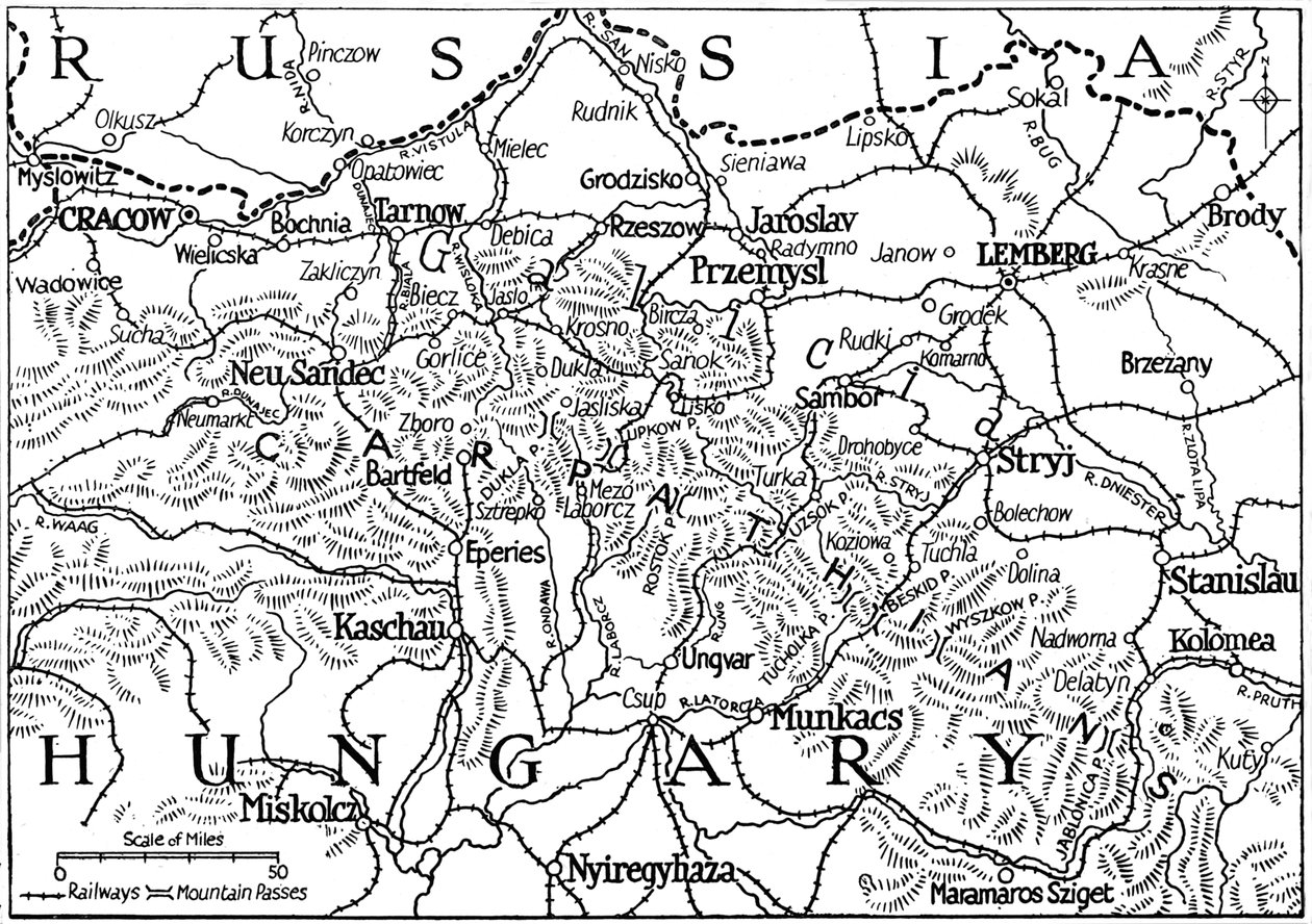 غاليسيا وممر الكاربات ، 1915 بواسطة غير معروف