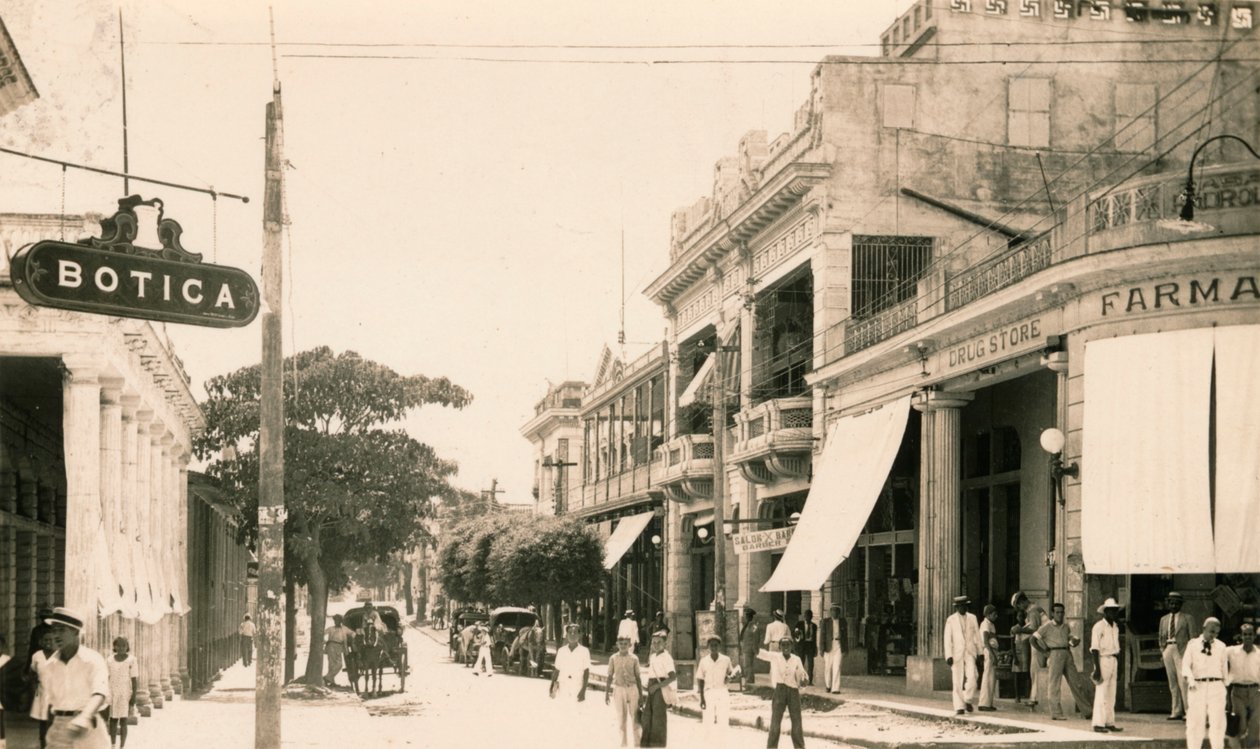 شارع غارسيا ، غوانتانامو ، كوبا ، c1900 بواسطة غير معروف