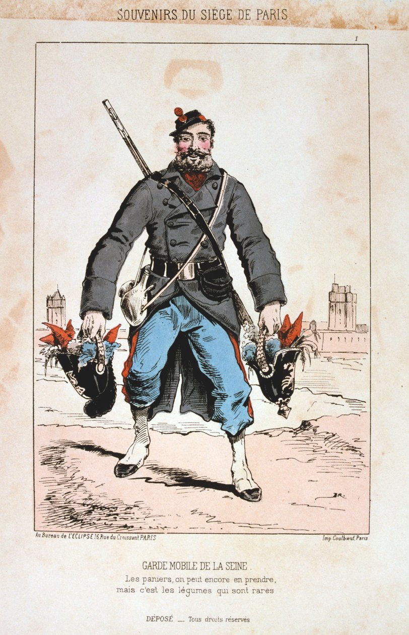Garde Mobile de la Seine ، حصار باريس ، 1870-1871 بواسطة غير معروف