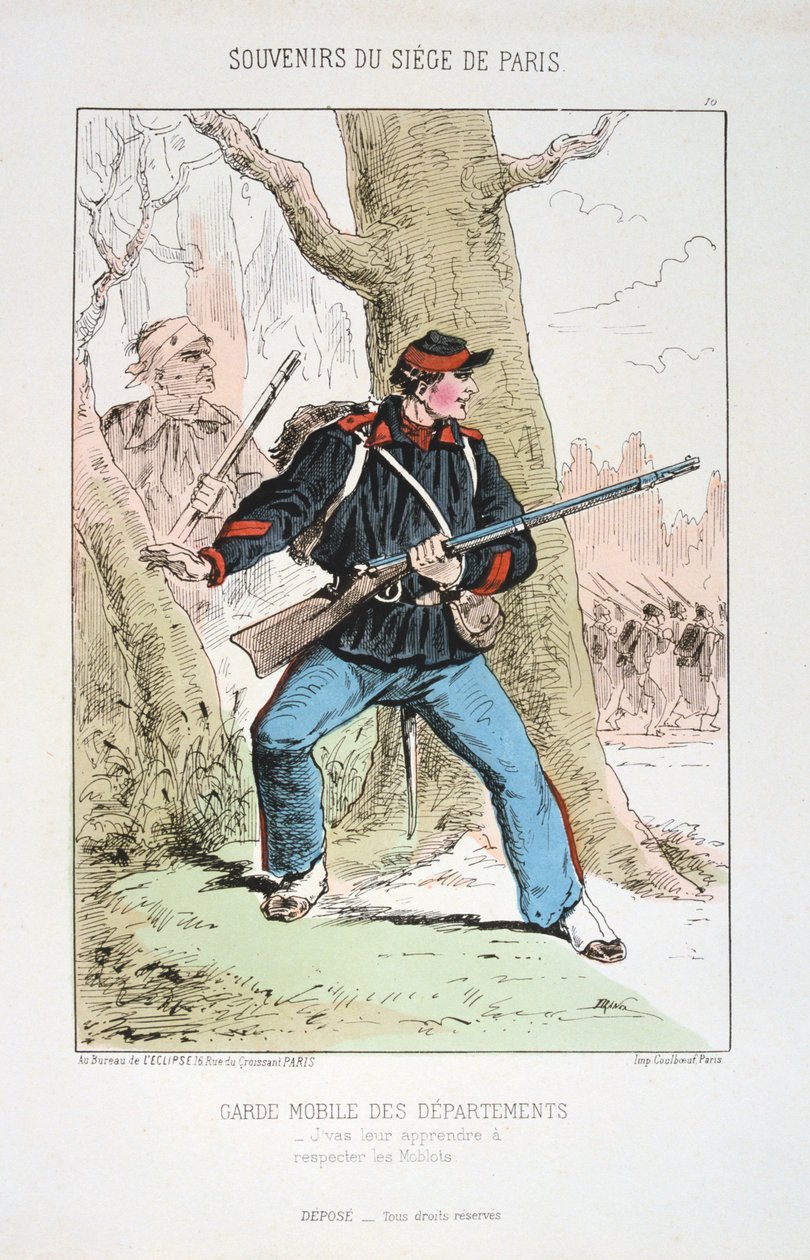 Garde Mobile des Departments ، حصار باريس ، 1870-1871 بواسطة غير معروف