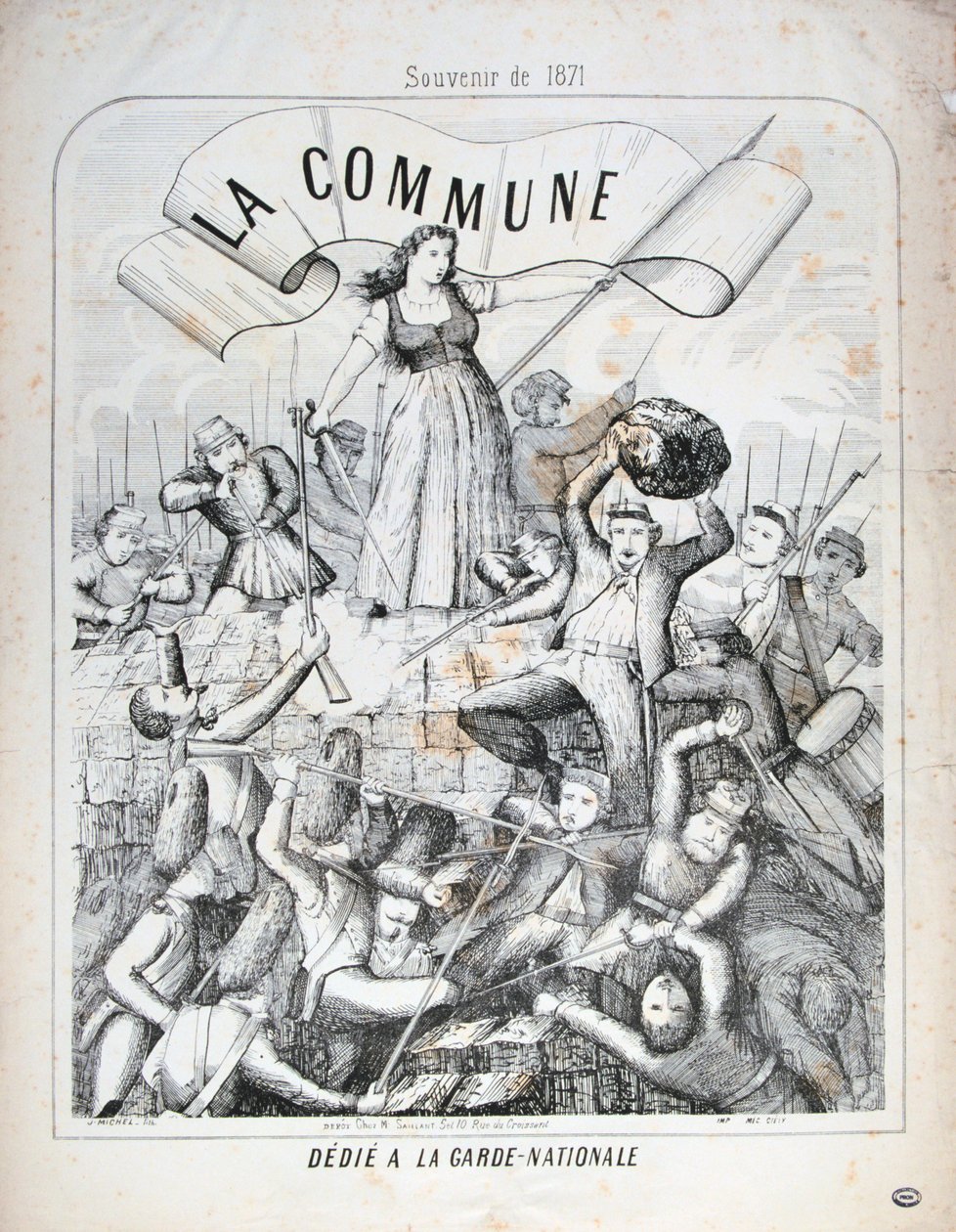 الحرس الوطني ، كومونة باريس ، 1871. بواسطة غير معروف