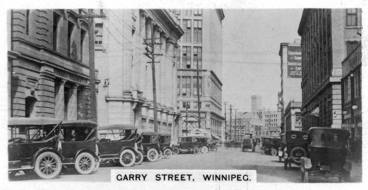 Garry Street ، وينيبيغ ، مانيتوبا ، كندا ، c1920s بواسطة غير معروف