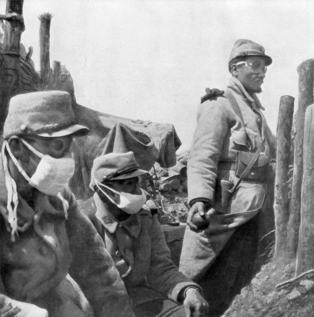 حماية الغاز ، فرنسا ، الحرب العالمية الأولى ، 1915 بواسطة غير معروف