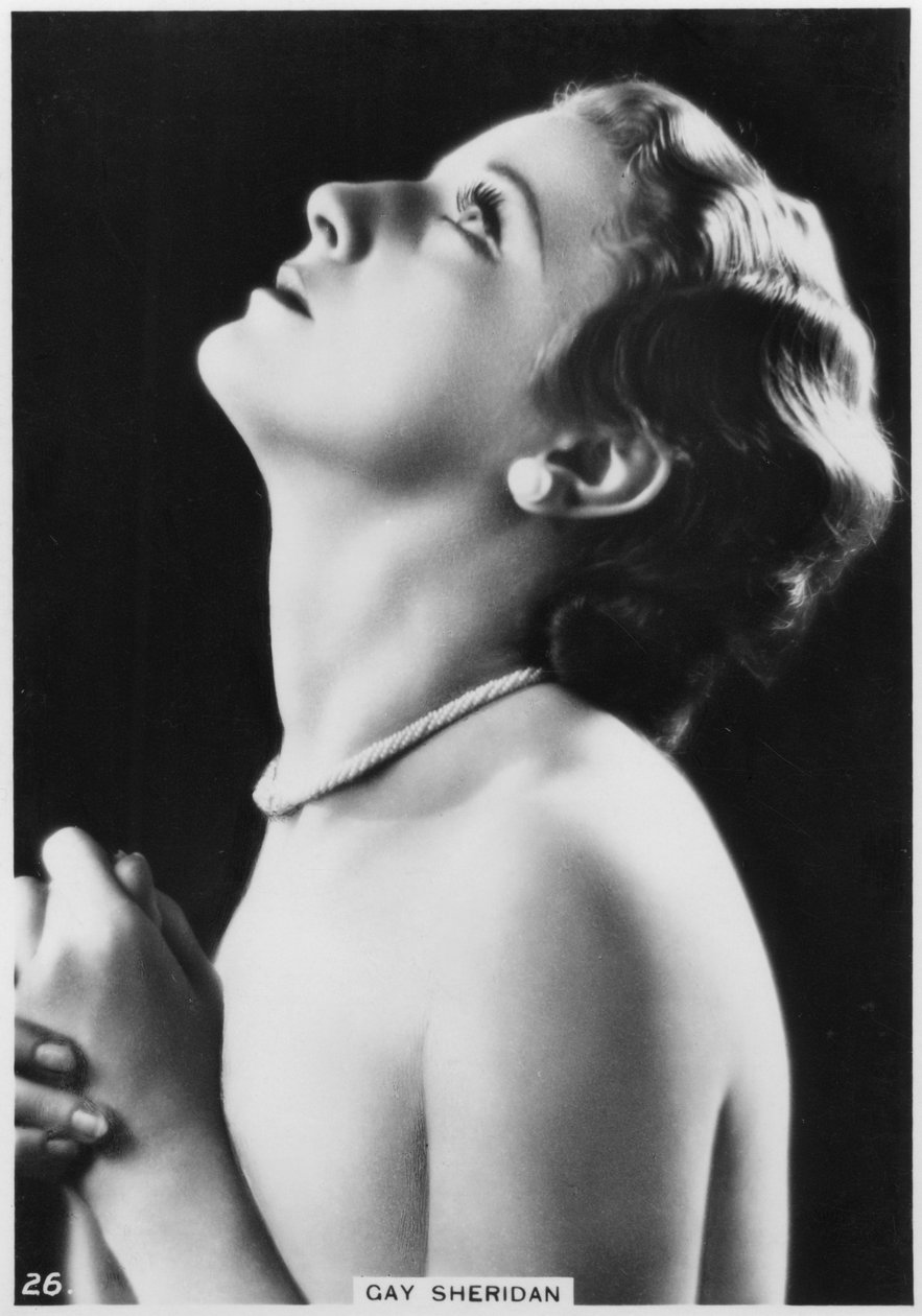 جاي شيريدان ، ممثلة سينمائية أمريكية ، c1938 بواسطة غير معروف