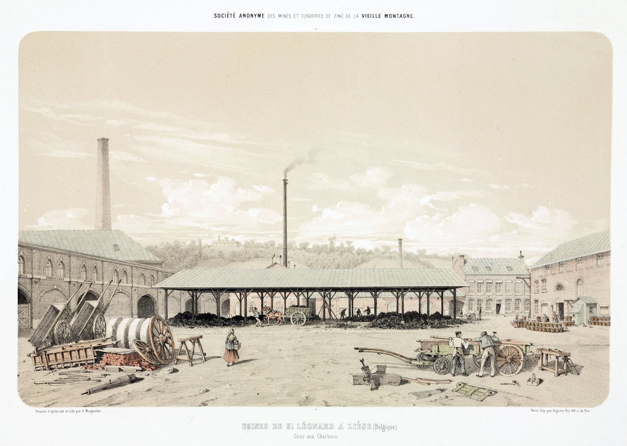 General Industrial Scenes Coal store, St Leonard, Liege, Belgium بواسطة غير معروف