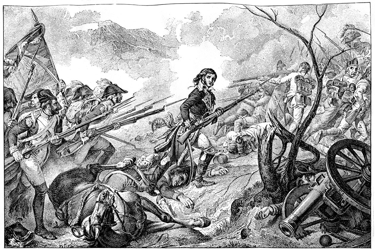 الجنرال جوبرت في معركة ريفولي ، 14 يناير 1797 1882-1884 بواسطة غير معروف