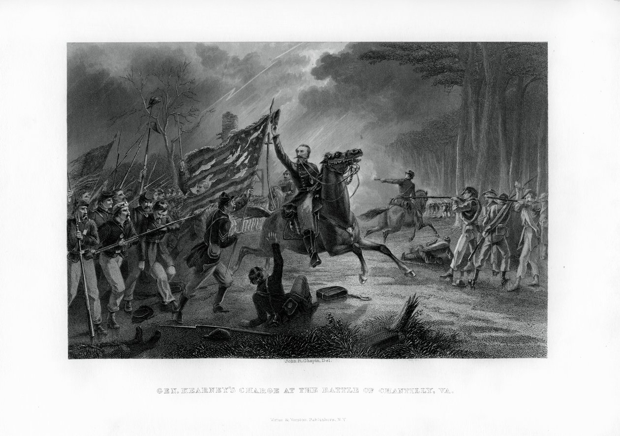 اللواء كيرنيس تشارج ، معركة شانتيلي ، فيرجينيا ، 1 سبتمبر 1862 ، 1862-1867 بواسطة غير معروف