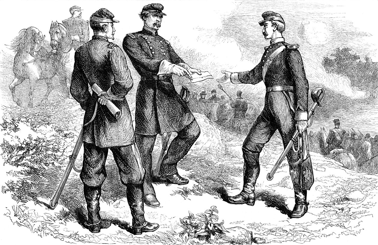 الجنرال ماكليلان في معركة أنتيتام ، الحرب الأهلية الأمريكية ، 1862 ج 1880 بواسطة غير معروف