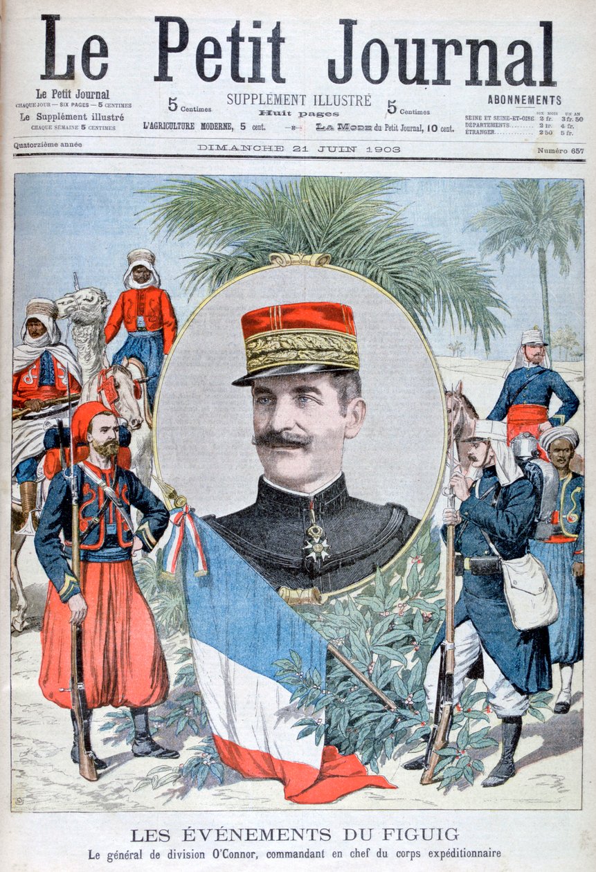 العميد أوكونور ، قائد القوة الاستكشافية إلى فكيك ، المغرب ، 1903. بواسطة غير معروف
