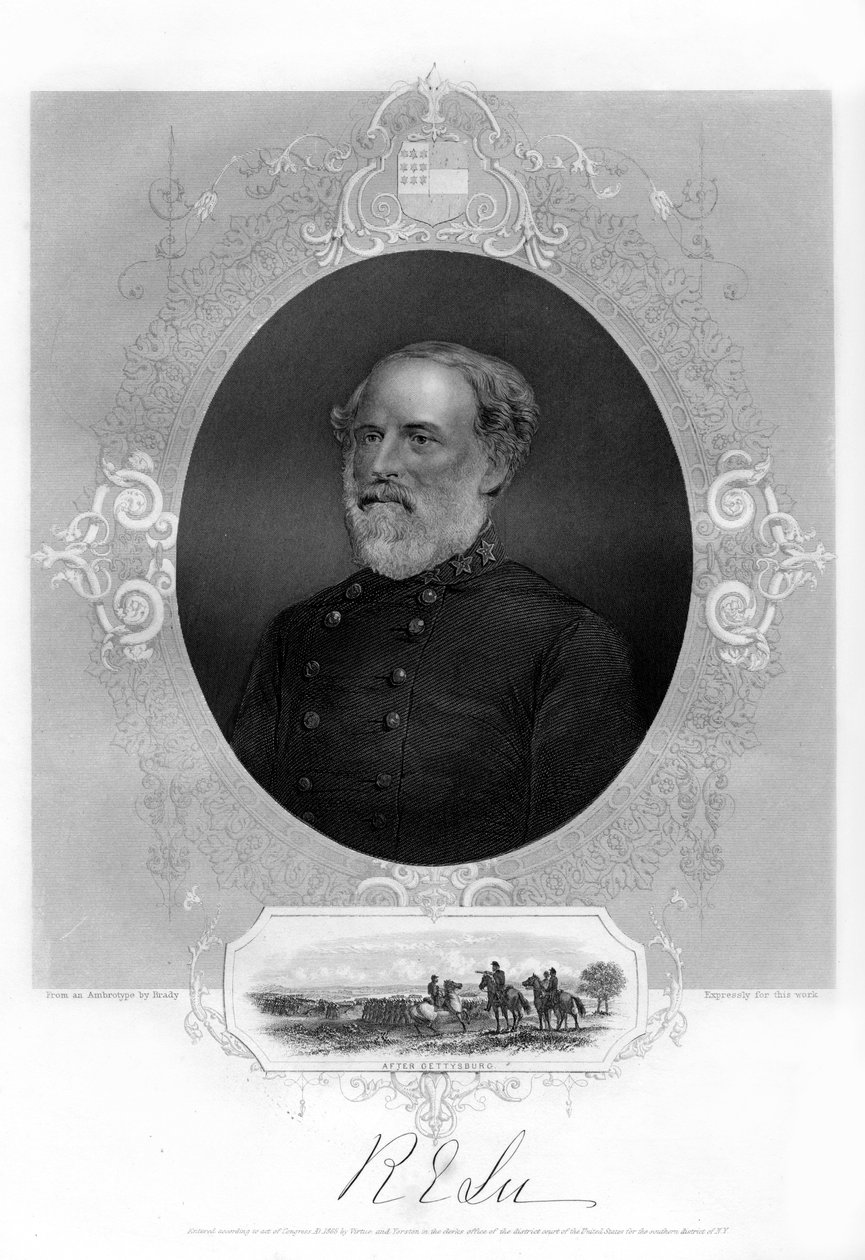 الجنرال روبرت إي لي ، الجنرال الكونفدرالي ، 1862-1867 بواسطة غير معروف