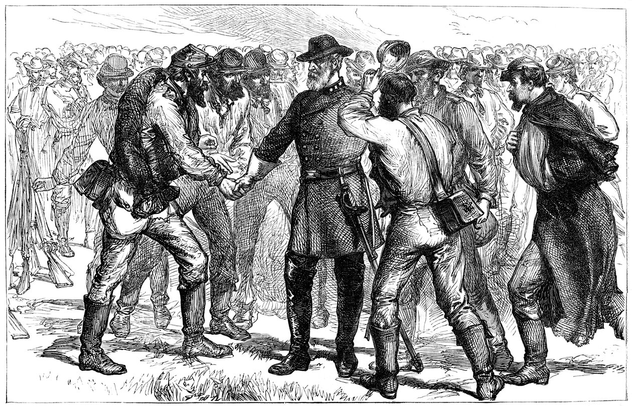 الجنرال روبرت إي ليس وداعا لجنوده ، 1865 ج 1880 بواسطة غير معروف