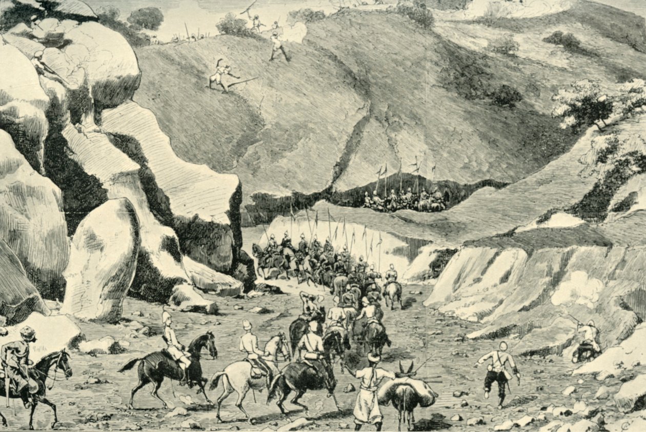 الجنرال روبرتس ... هاجمه غيلزايس في ممر شوتارجاردان ، 27 سبتمبر 1879 ، 1901. بواسطة غير معروف