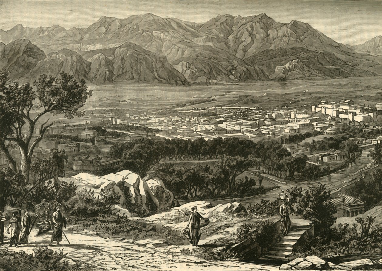 منظر عام لإسبرطة ، تم ترميمه ، 1890. بواسطة غير معروف