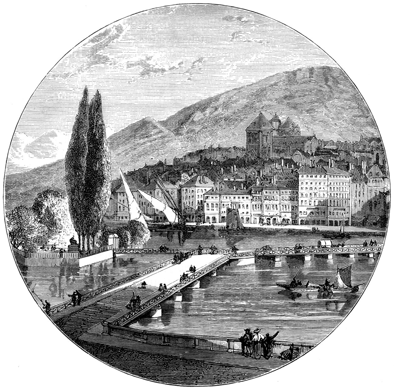 جنيف ، سويسرا ، 1900 بواسطة غير معروف