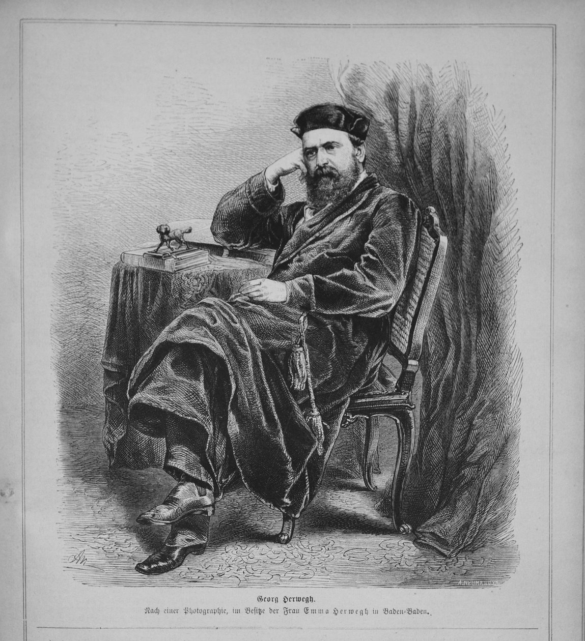جورج هيرويج 1817-1875 ، 1870 بواسطة غير معروف