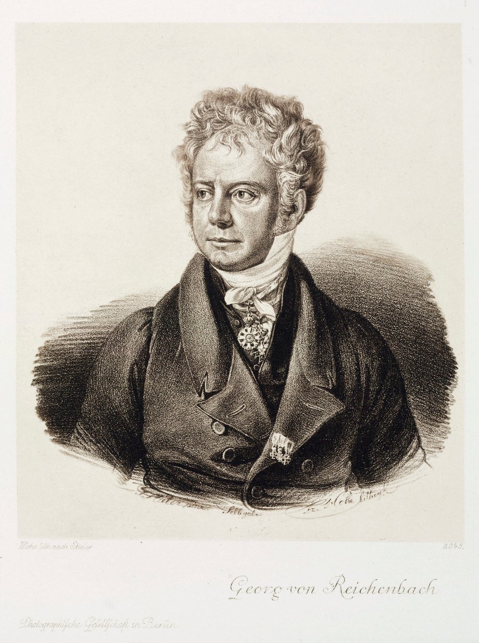 جورج فون ريتشينباخ ، مهندس وصانع أدوات ألماني ، c1820 بواسطة غير معروف