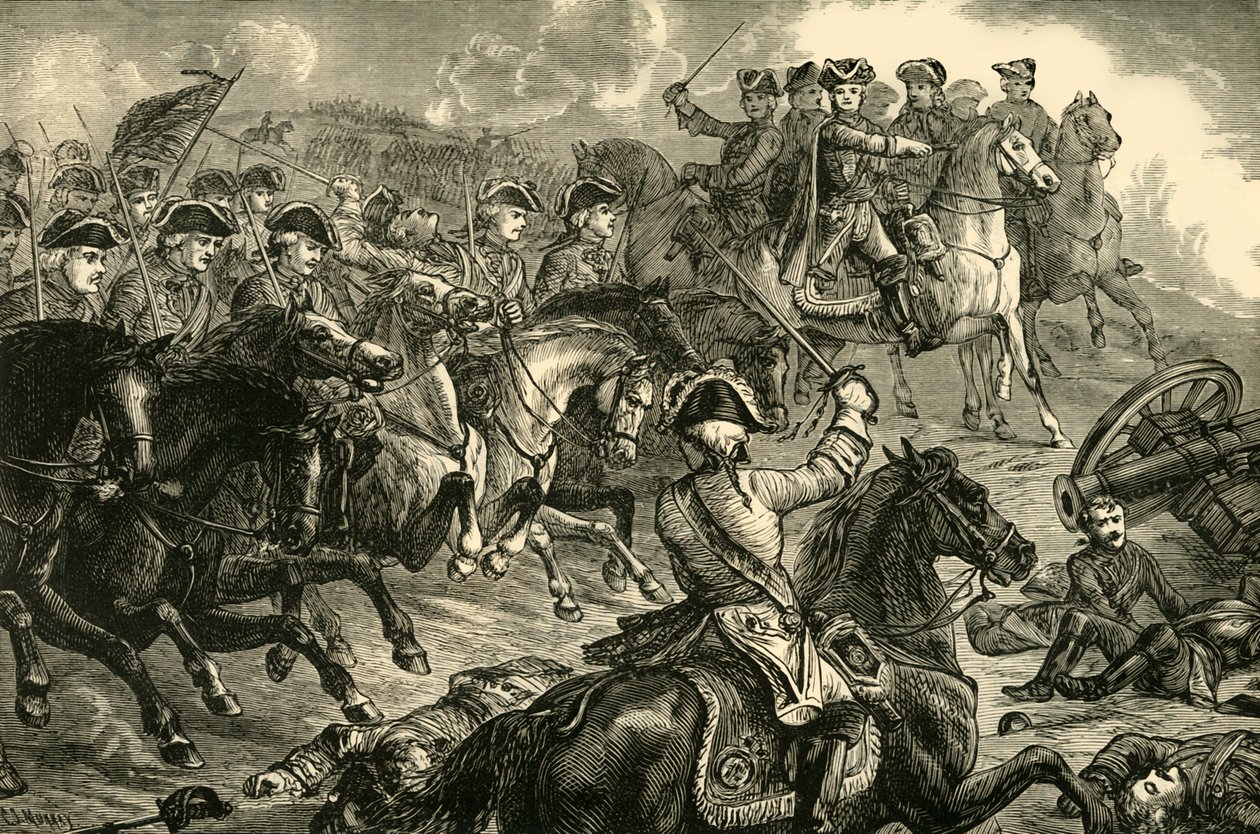 جورج الثاني ، في معركة ديتينجن ، 27 يونيو 1743 ، 1890. بواسطة غير معروف