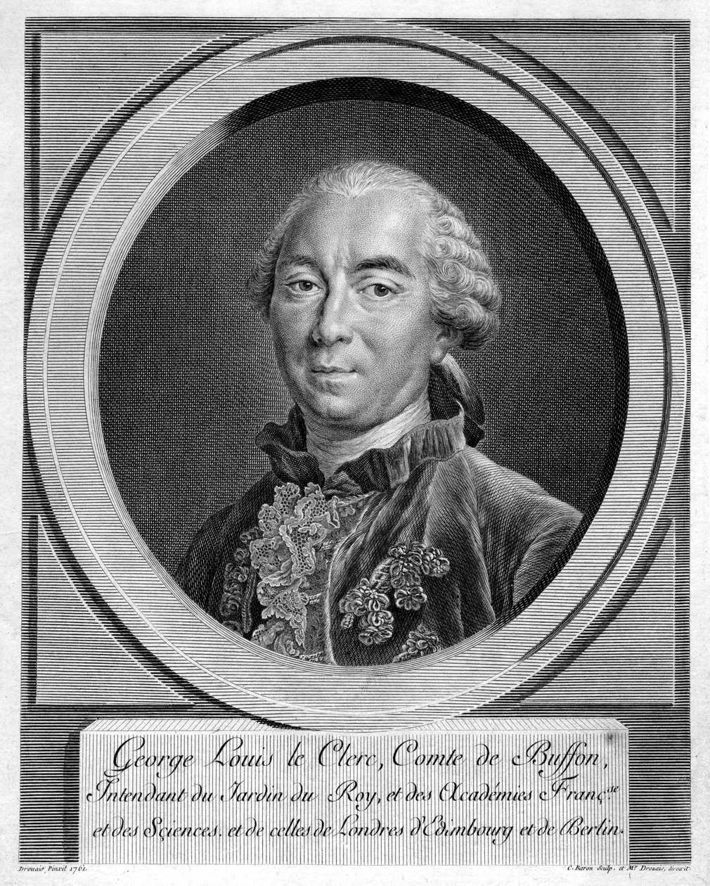 جورج لويس لوكليرك ، Comte du Buffon ، عالم الطبيعة الفرنسي ، 1761 بواسطة غير معروف