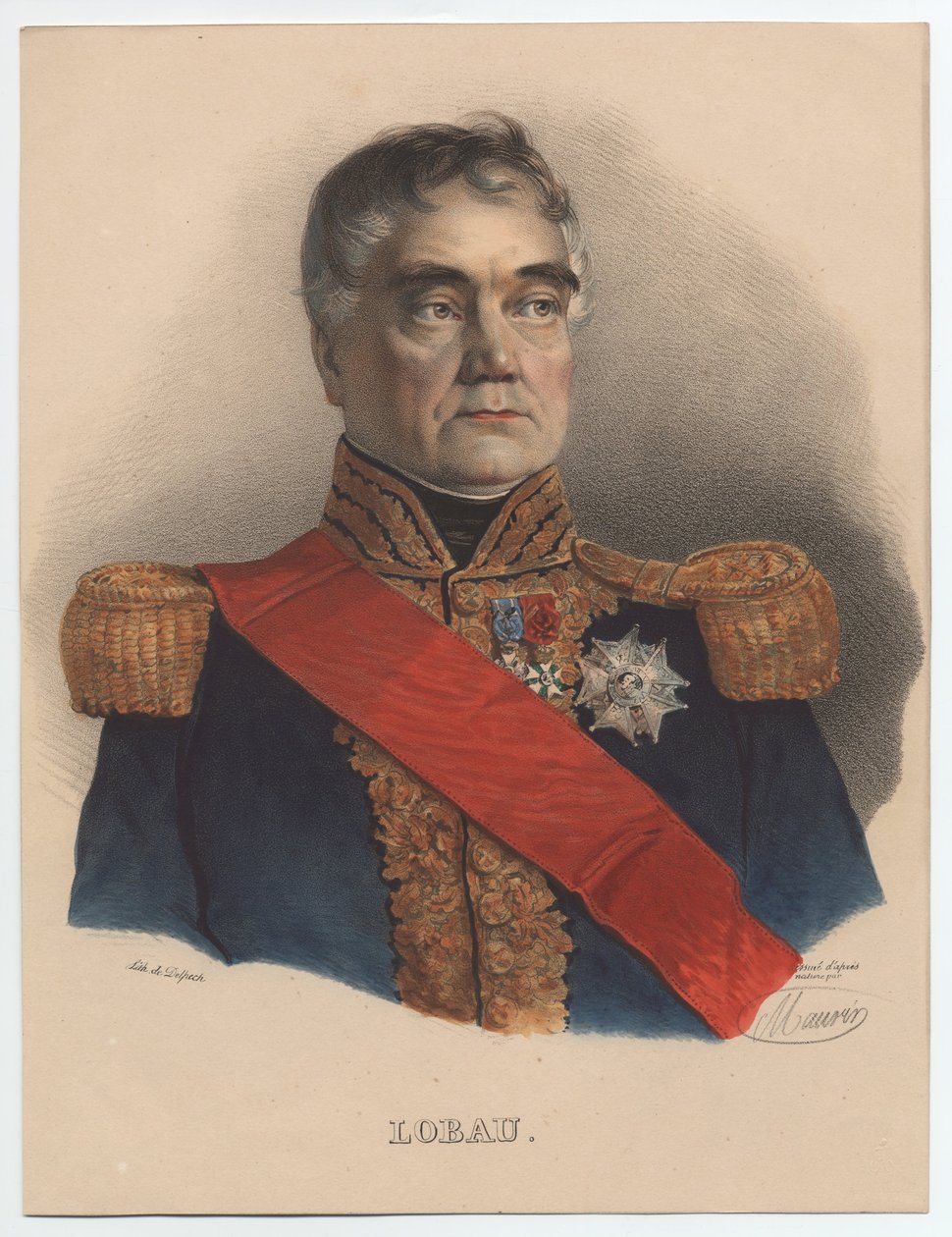 جورج موتون دي لوبا 1770-1838 ، مارشال فرنسا ، 1835 بواسطة غير معروف