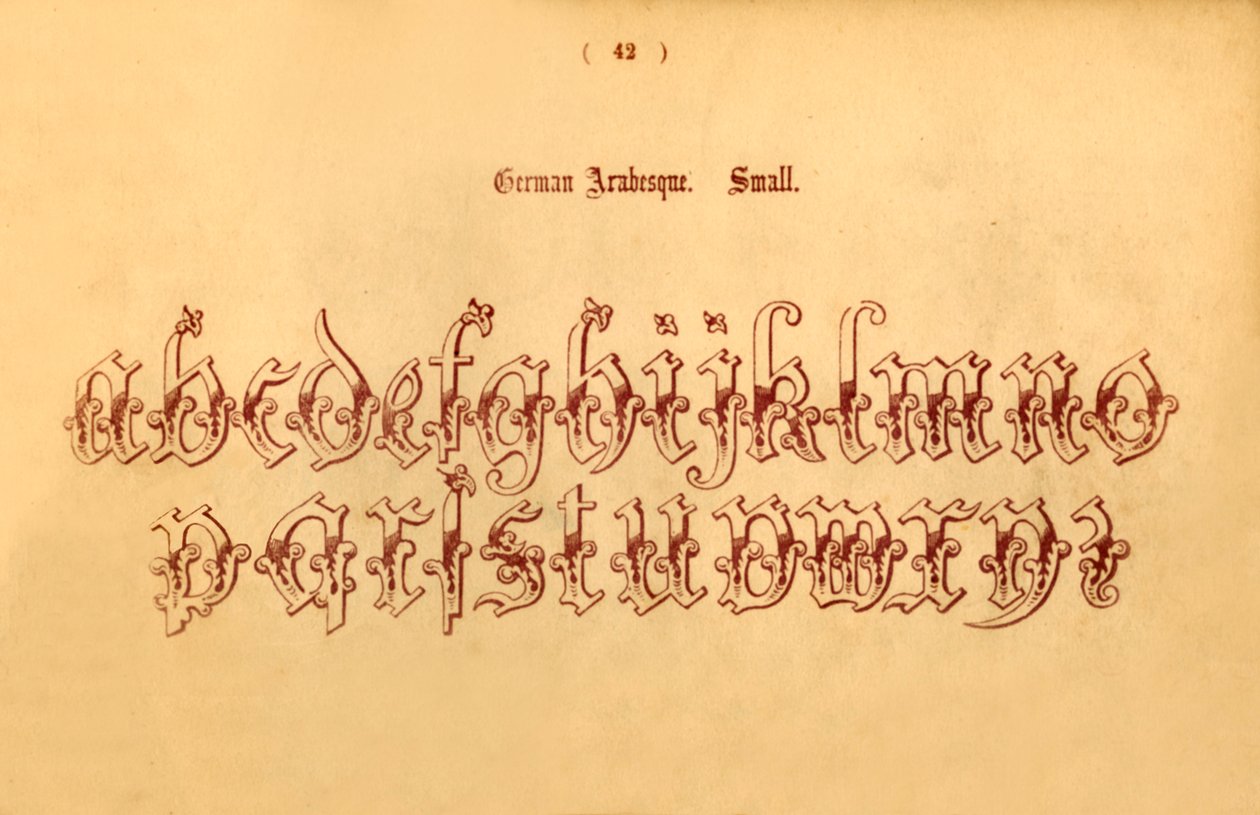 الأرابيسك الألماني. صغير ، 1862 بواسطة غير معروف