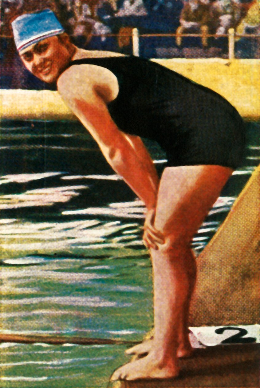 السباح الألماني هيلدا شريدر ، 1928. بواسطة غير معروف