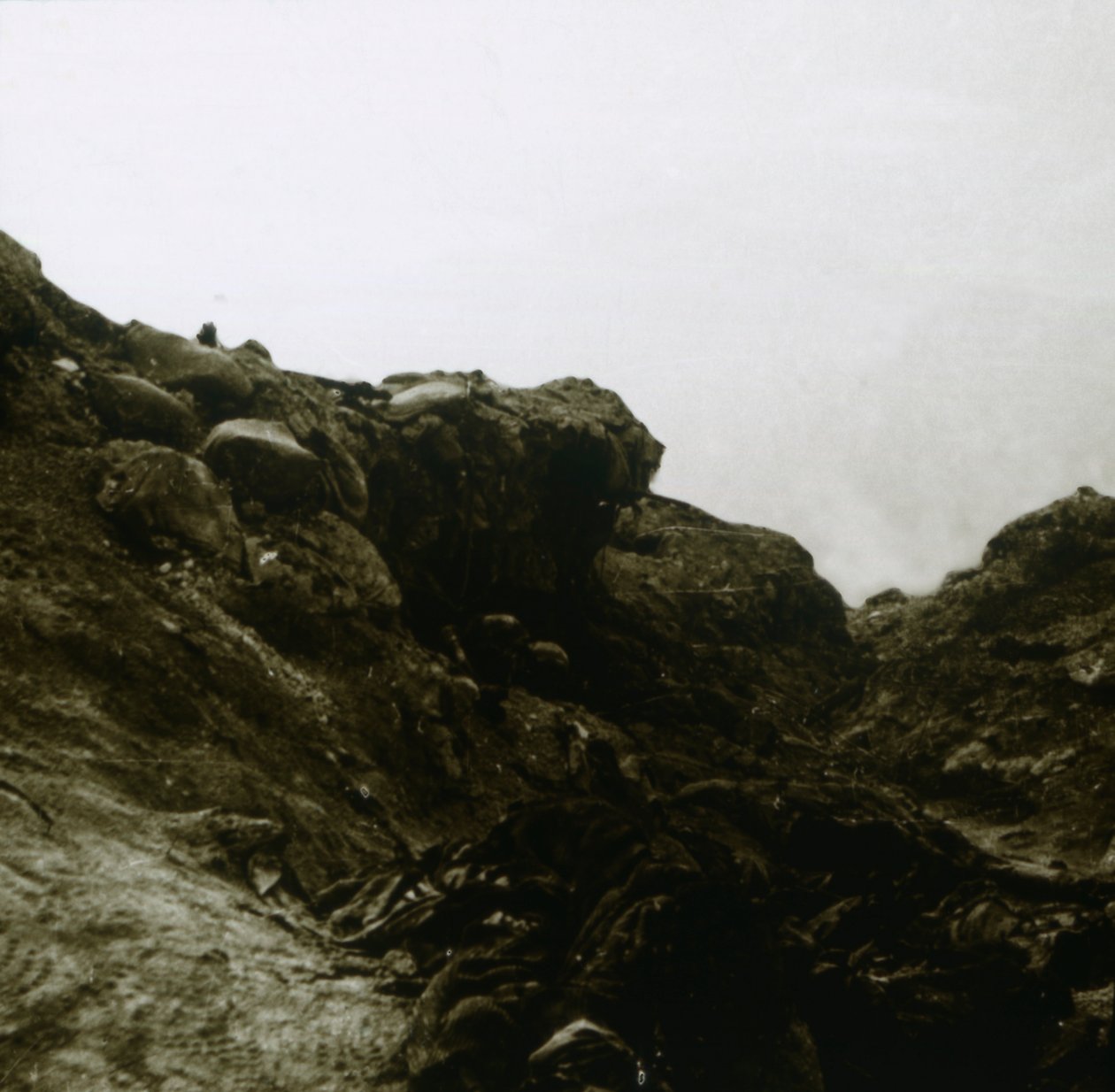 خندق ألماني ، كومبلز ، شمال فرنسا ، c1914-c1918 بواسطة غير معروف