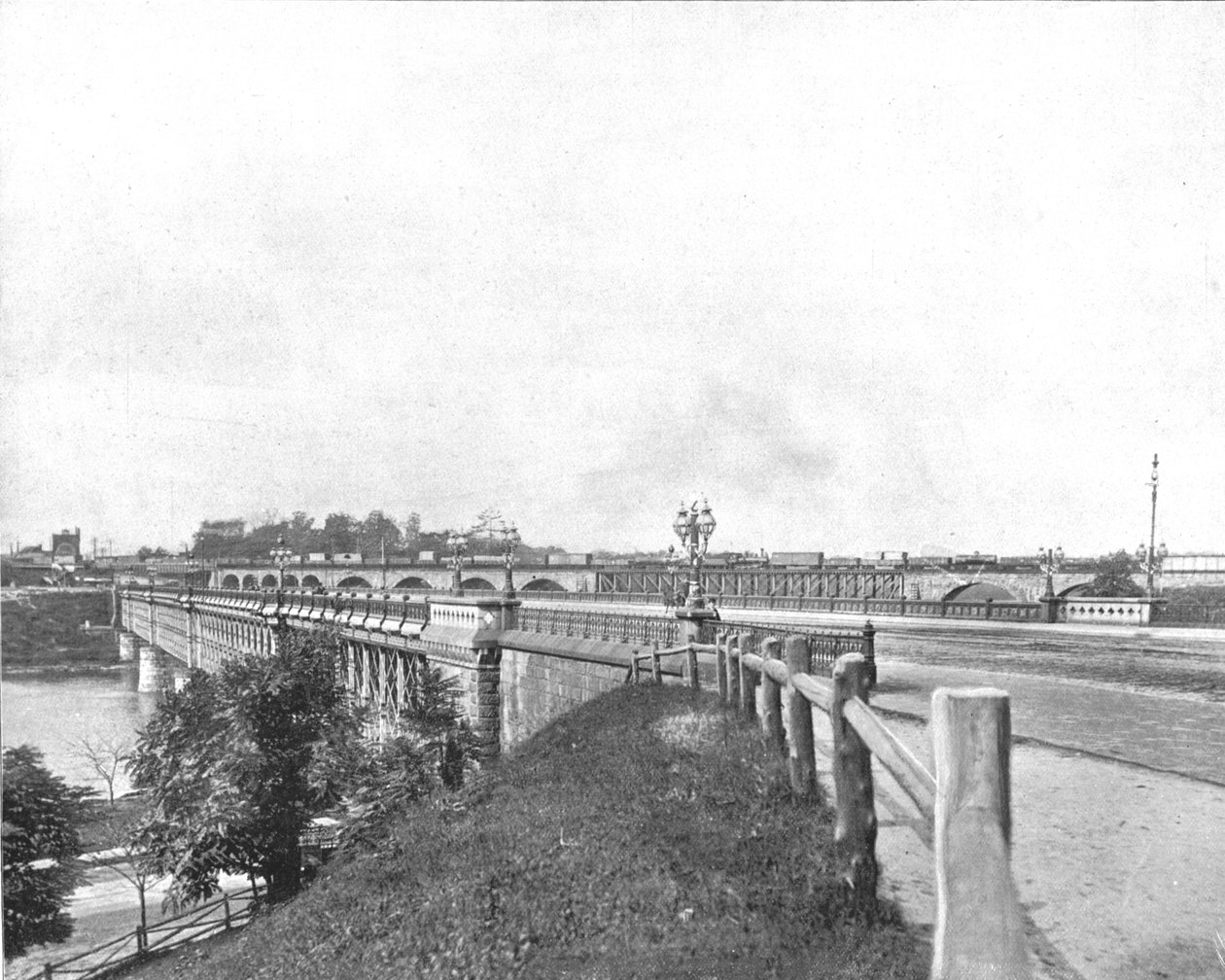 جسر شارع جيرارد ، فيلادلفيا ، الولايات المتحدة الأمريكية ، c1900. بواسطة غير معروف