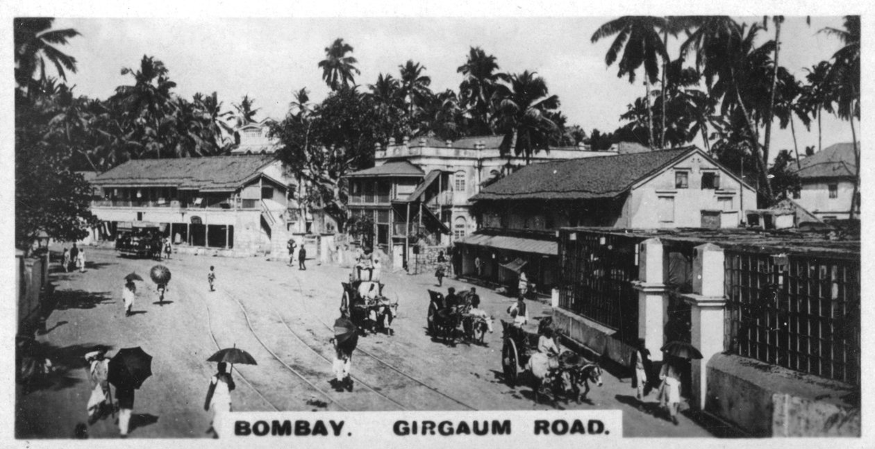 طريق Girgaum ، بومباي ، الهند ، c1925 بواسطة غير معروف
