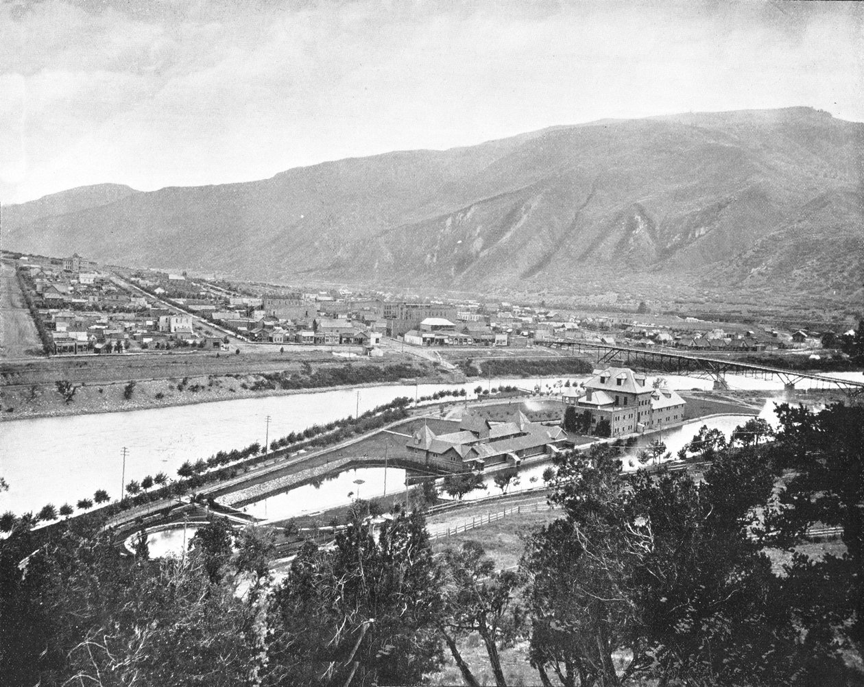 Glenwood Springs and Bath-House ، كولورادو ، الولايات المتحدة الأمريكية ، c1900. بواسطة غير معروف