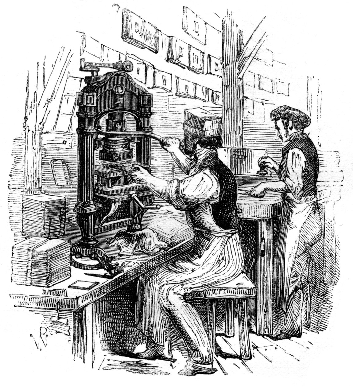 مطبعة حجب الذهب ، 1886 بواسطة غير معروف