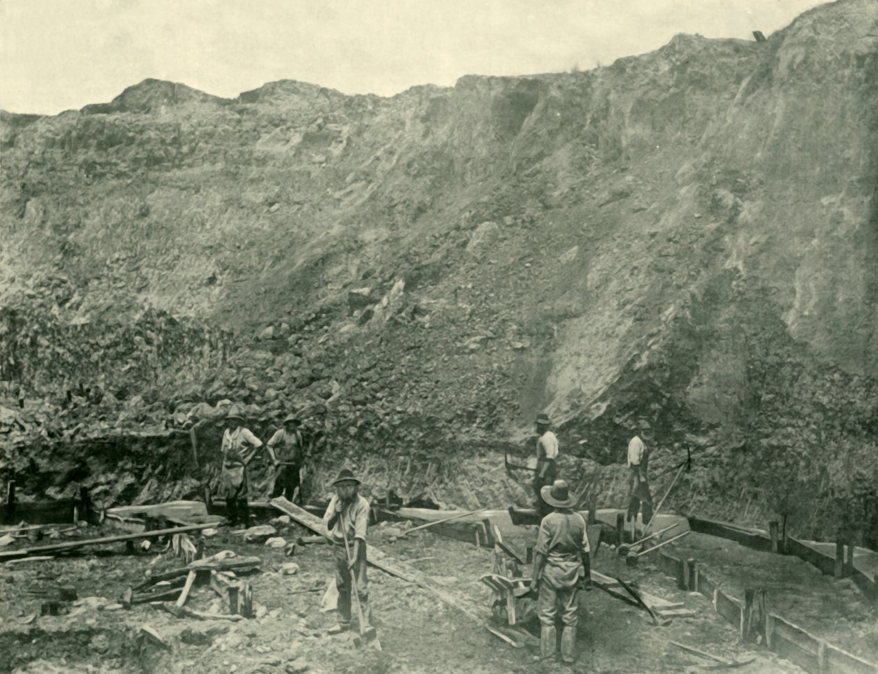 عمال مناجم الذهب بالقرب من Beechworth ، 1901. بواسطة غير معروف