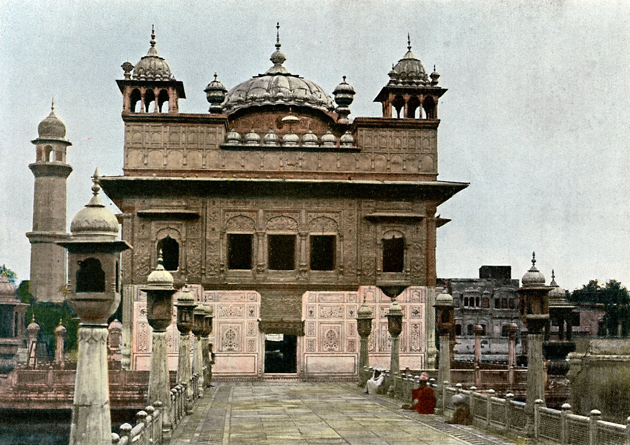 المعبد الذهبي ، أمريتسار ، البنجاب ، الهند ، c1890 بواسطة غير معروف
