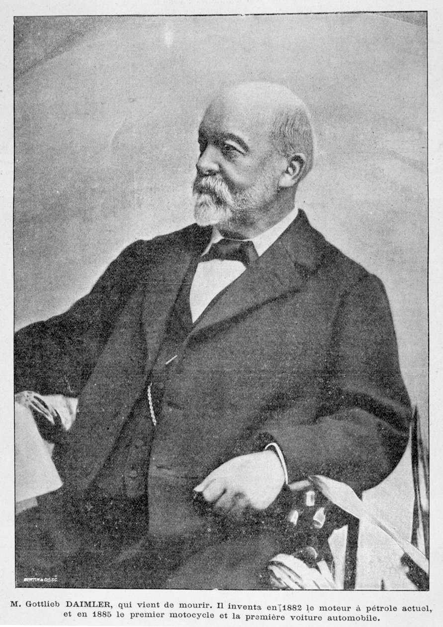 جوتليب ديملر ، رائد صناعي ألماني ، 1900 بواسطة غير معروف
