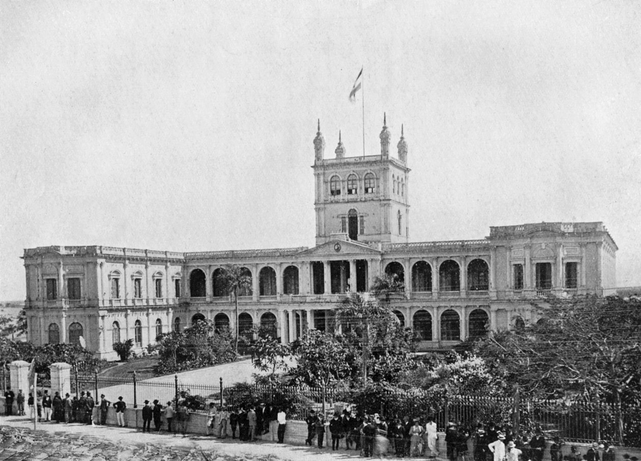 مبنى الحكومة ، أسونسيون ، باراغواي ، 1911 بواسطة غير معروف