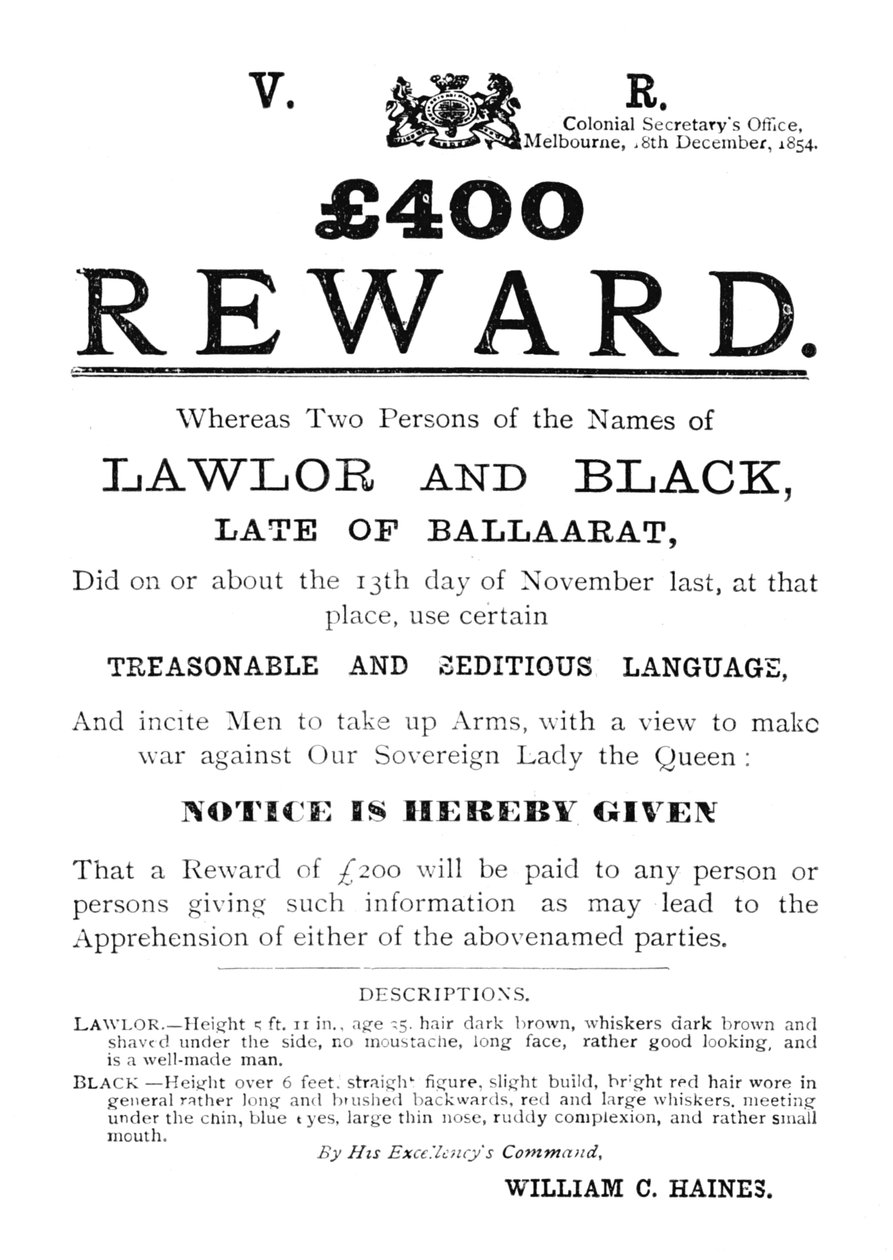 إشعار حكومي - لـ Lawlor and Black ، c1854 ، 1902 بواسطة غير معروف