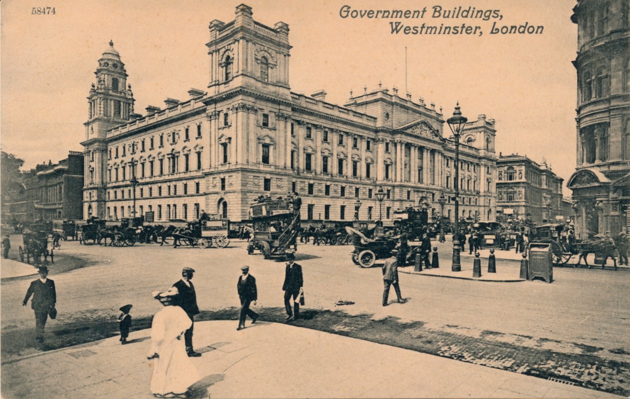 المكاتب الحكومية Great George Street GOGGS، Westminster، London، c1910 بواسطة غير معروف