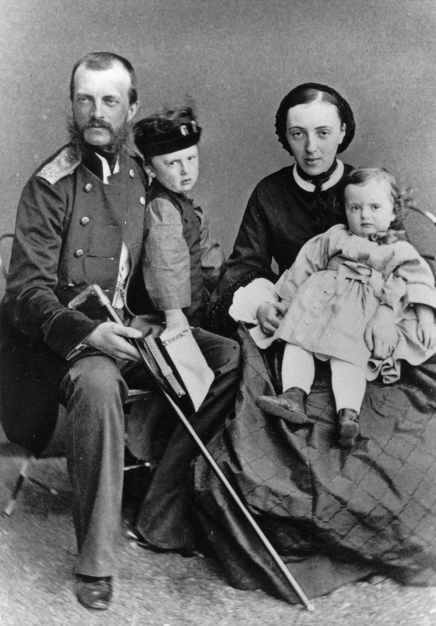Grand Duke Michael Nikolaevich من روسيا وعائلته ، c1862-c1862 بواسطة غير معروف
