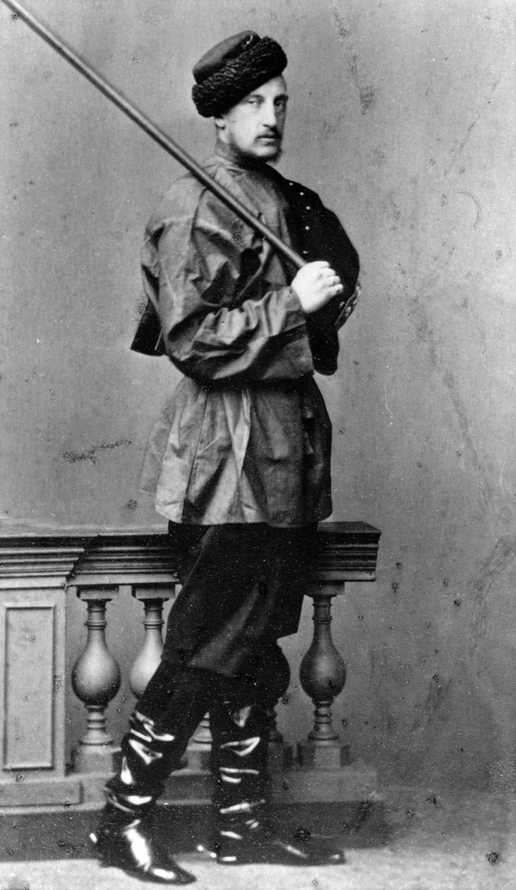 الدوق الأكبر نيكولاس نيكولايفيتش الأكبر في روسيا ، c1860-c1864 بواسطة غير معروف