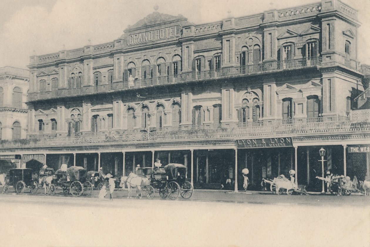 فندق جراند ، كلكتا ، 1902. بواسطة غير معروف