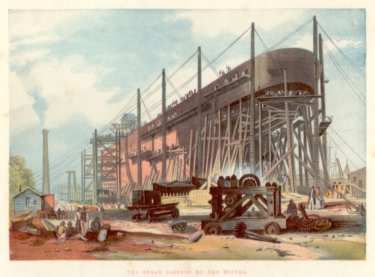 الشرقية الكبرى على الأسهم في ميلوال على نهر التايمز ، 1857 بواسطة غير معروف